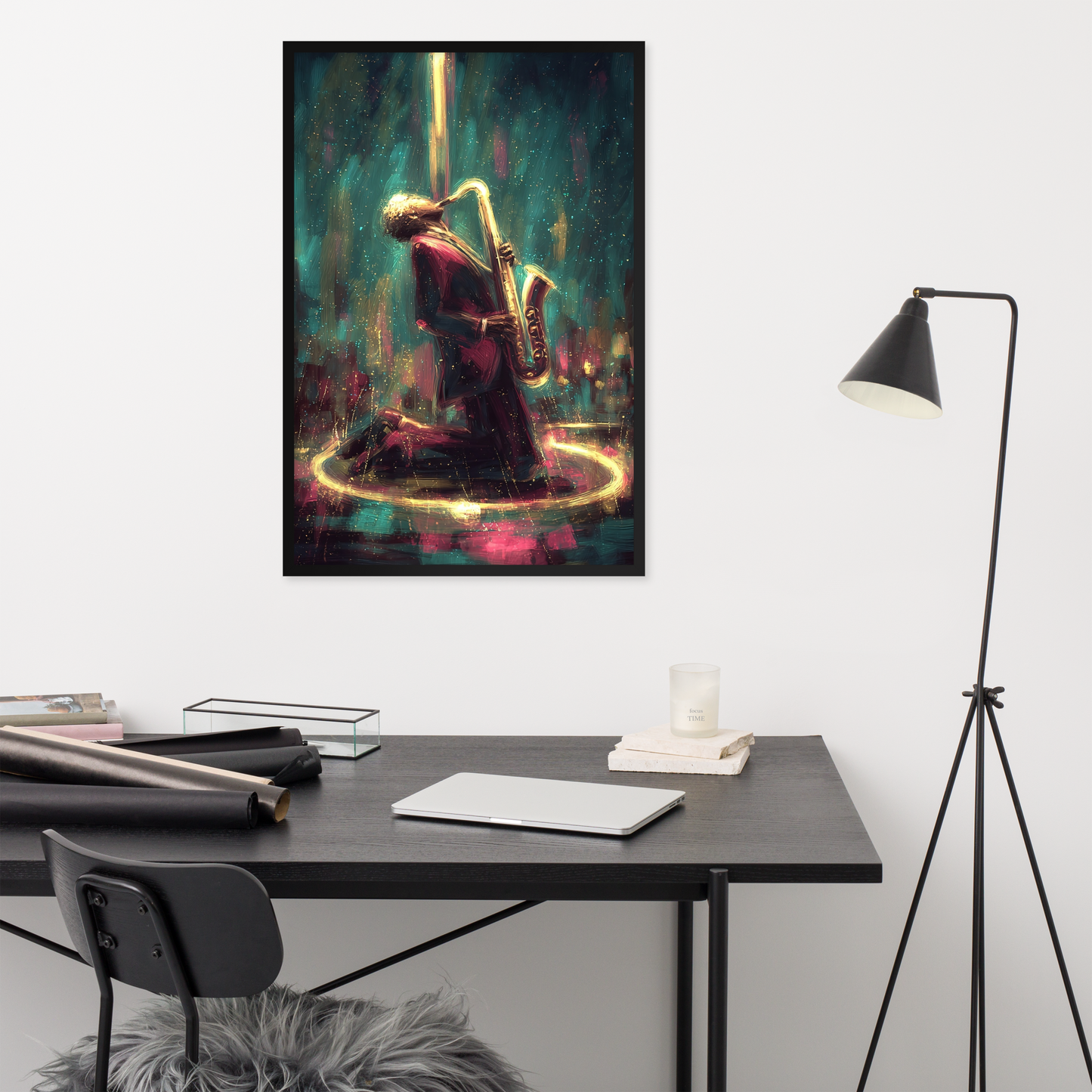 Framed AI Art Poster – Large Wall Print (24x36”) by Mike Lee