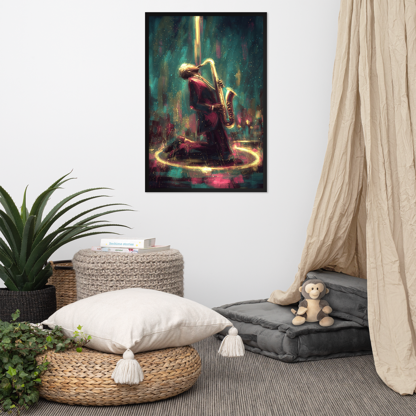 Framed AI Art Poster – Large Wall Print (24x36”) by Mike Lee