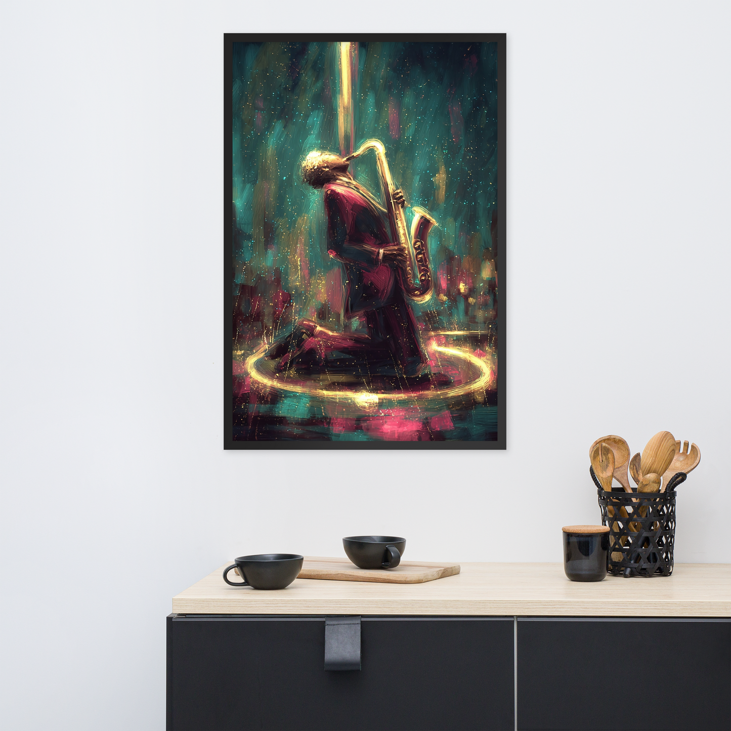 Framed AI Art Poster – Large Wall Print (24x36”) by Mike Lee
