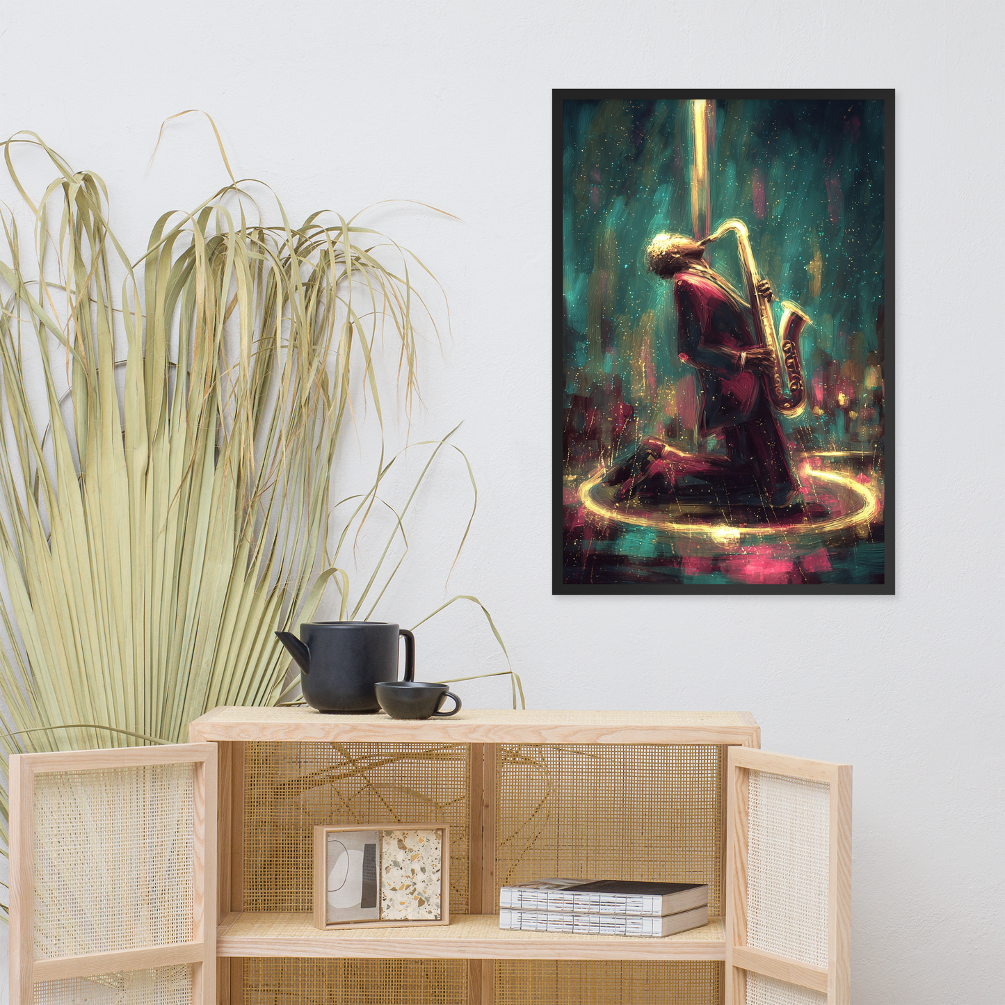 Framed AI Art Poster – Large Wall Print (24x36”) by Mike Lee