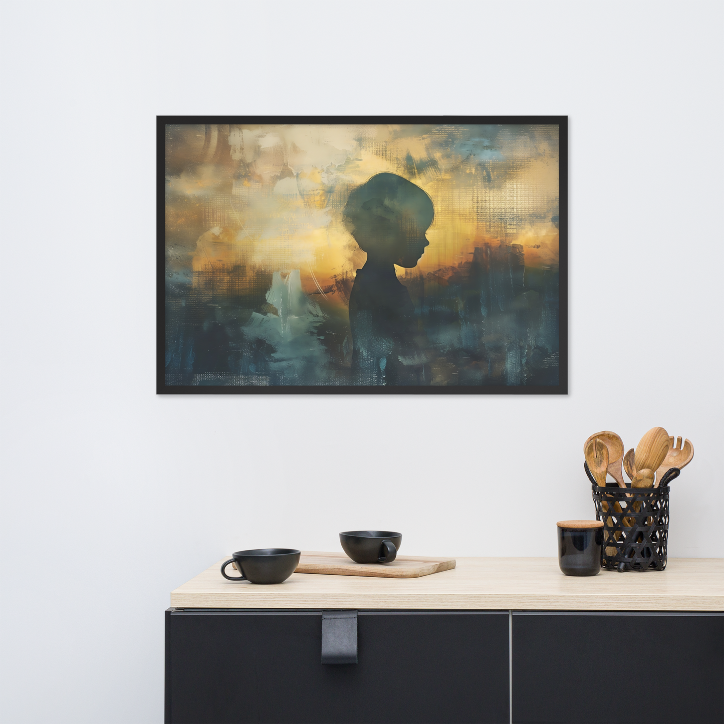 faded childhood silhouette