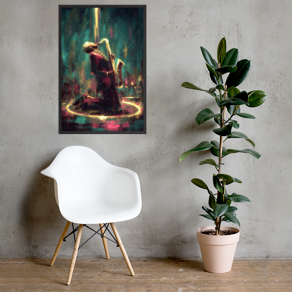 Framed AI Art Poster – Large Wall Print (24x36”) by Mike Lee