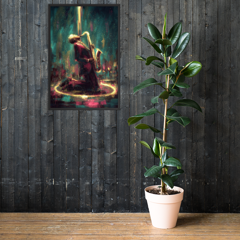 Framed AI Art Poster – Large Wall Print (24x36”) by Mike Lee