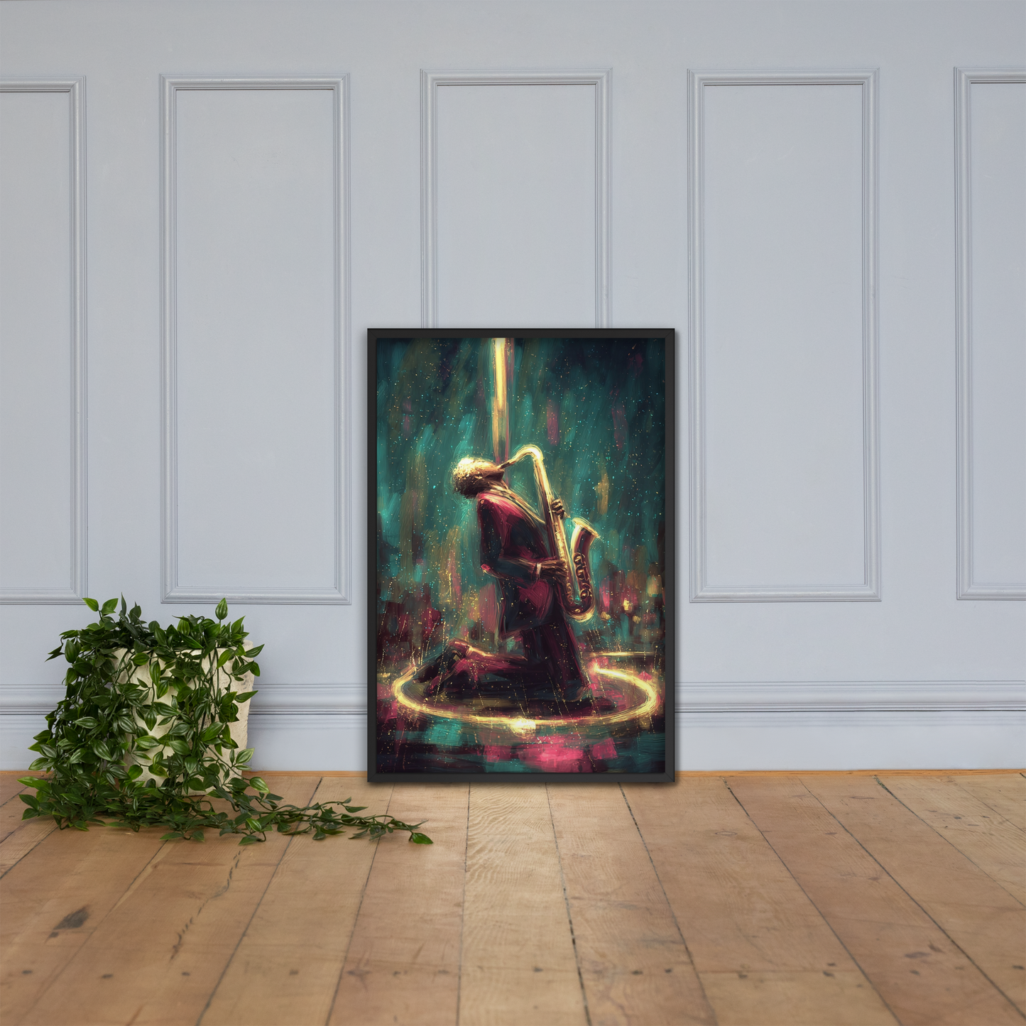 Framed AI Art Poster – Large Wall Print (24x36”) by Mike Lee