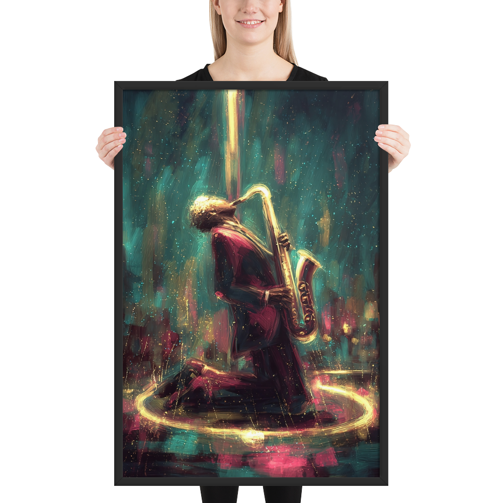 Framed AI Art Poster – Large Wall Print (24x36”) by Mike Lee