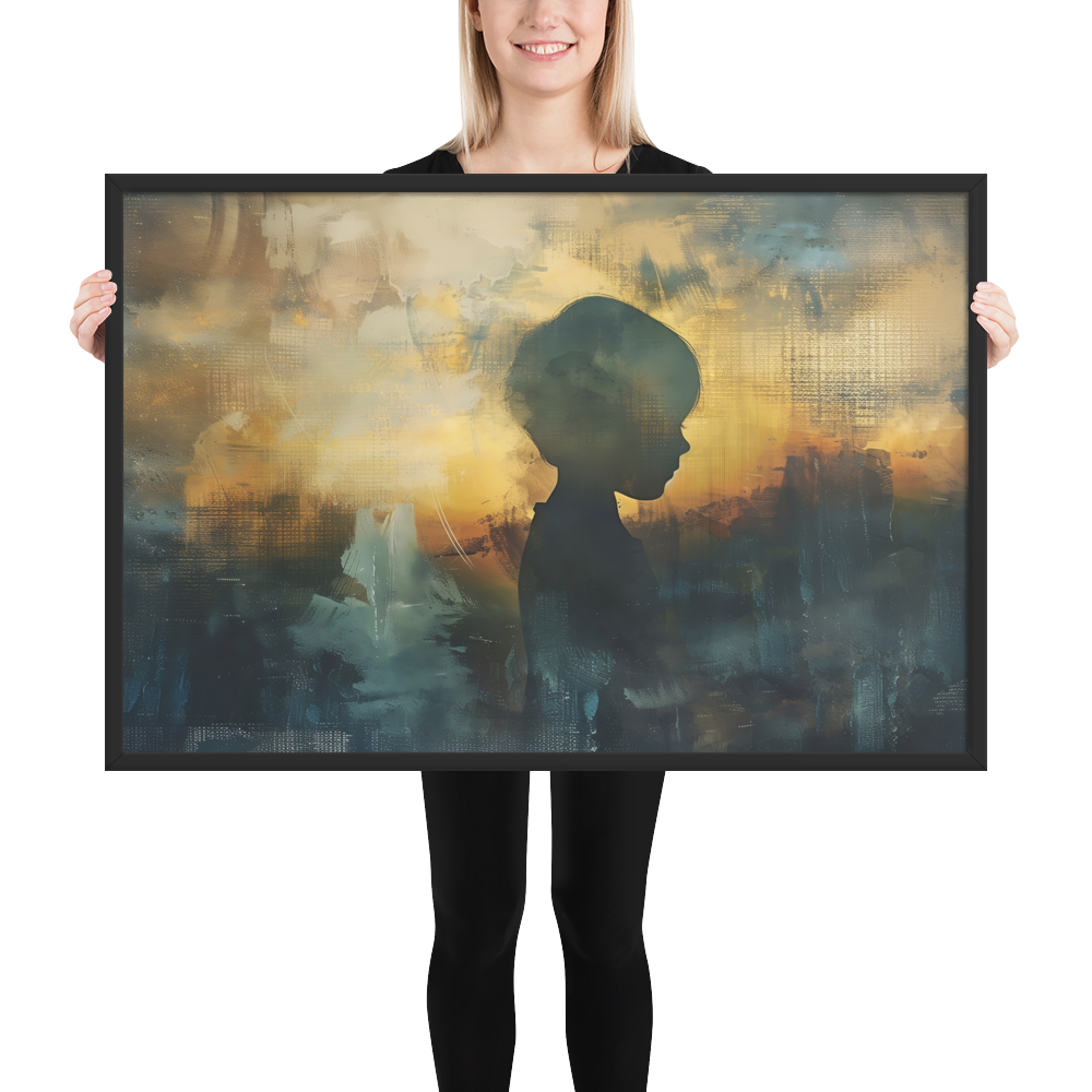 faded childhood silhouette