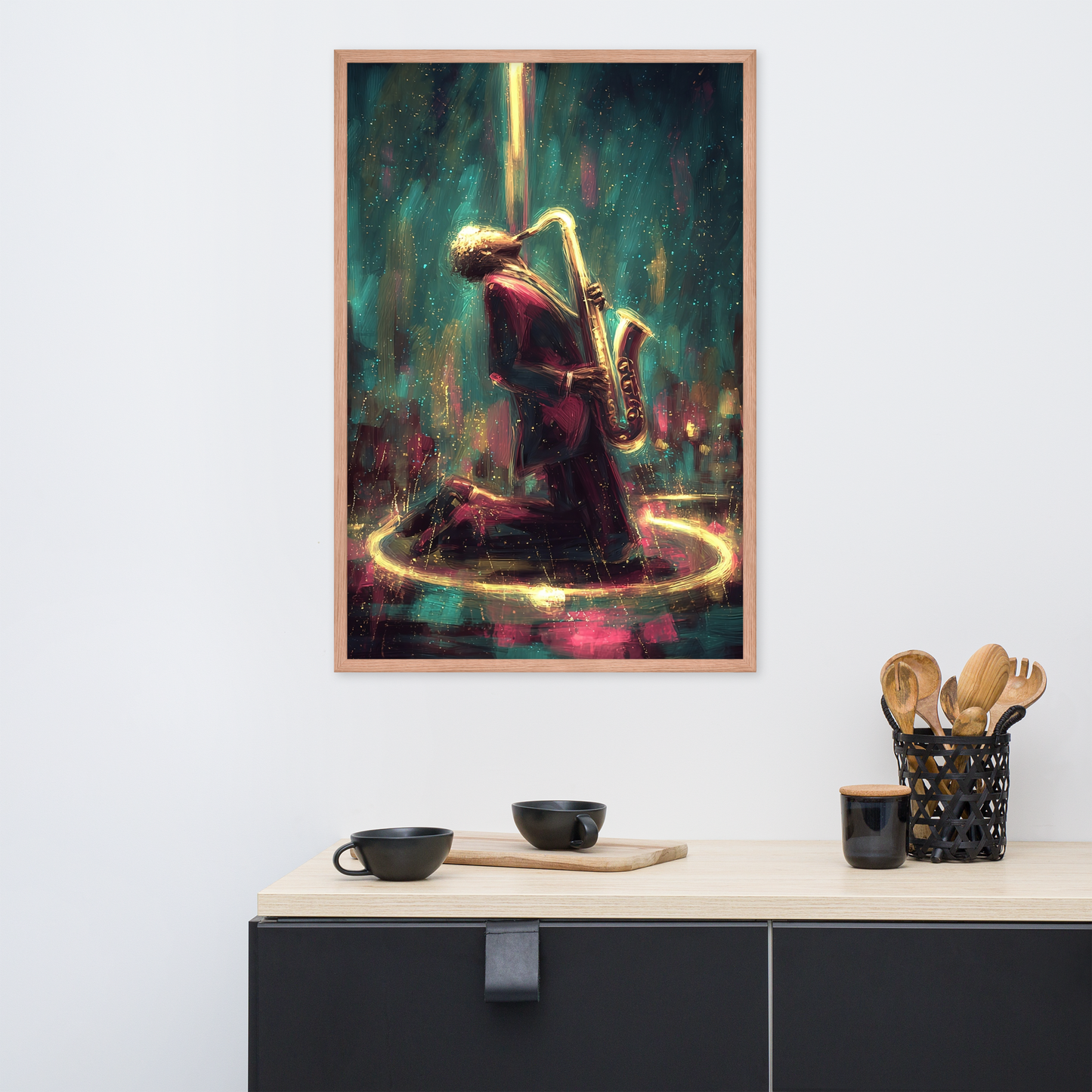 Framed AI Art Poster – Large Wall Print (24x36”) by Mike Lee