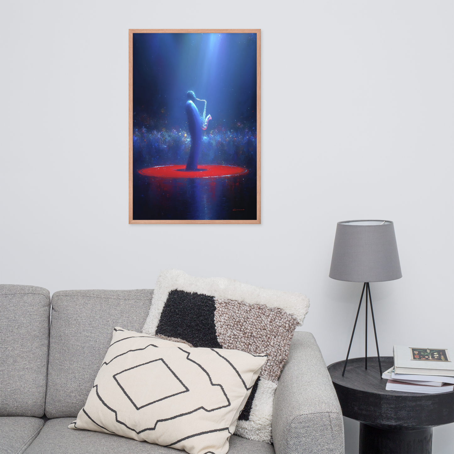 Framed AI Art Poster – “Ascend” (24×36”) by Mike Lee