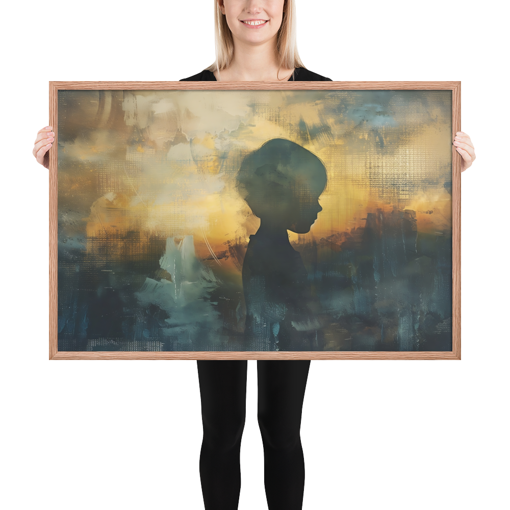 faded childhood silhouette