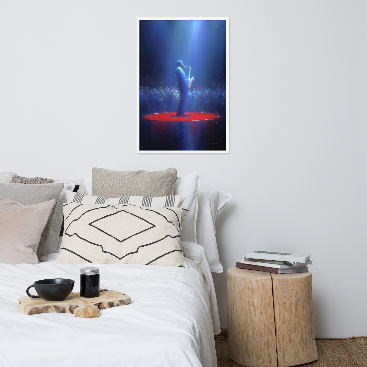 Framed AI Art Poster – “Ascend” (24×36”) by Mike Lee