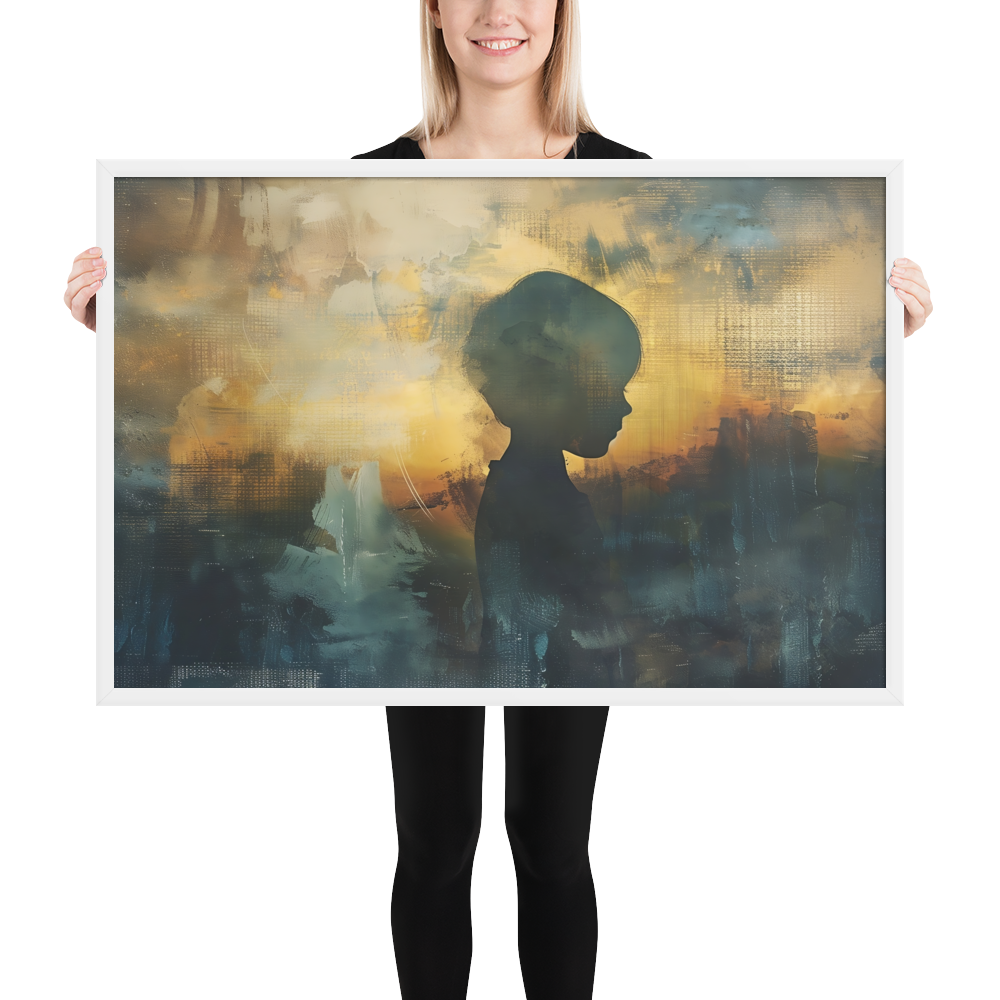 faded childhood silhouette