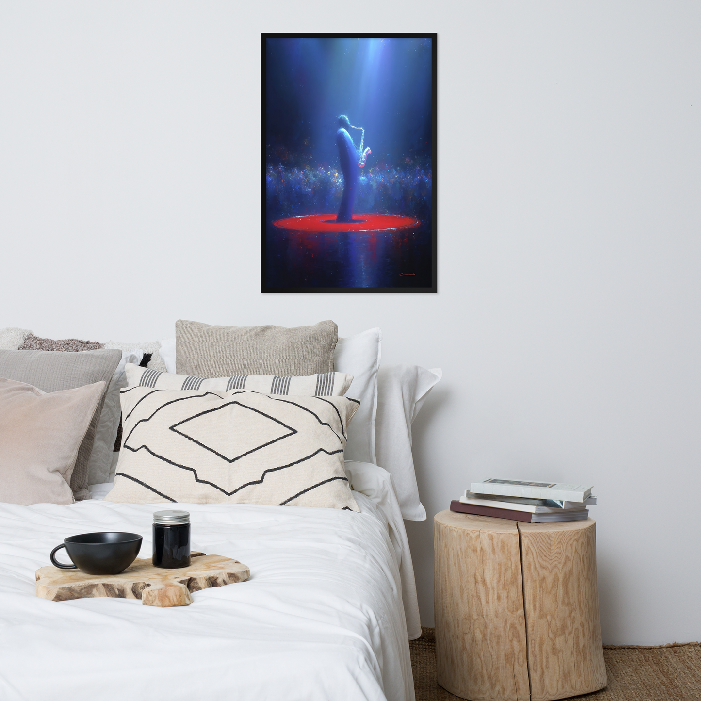 Framed AI Art Poster – “Ascend” (24×36”) by Mike Lee